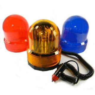 Revolving BEACON warning light emergency red amber and blue Domes Veh 