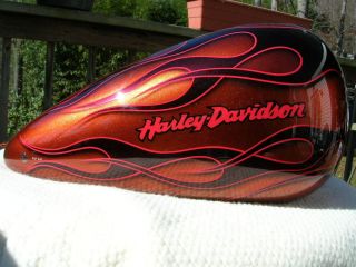 Harley HD Custom Paint Set For Injected Softail Tank & Front  Rear 