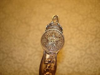 NICE BARTLESVILLE OKLAHOMA ANTIQUE STERLING SPOON OLD WEST~*~