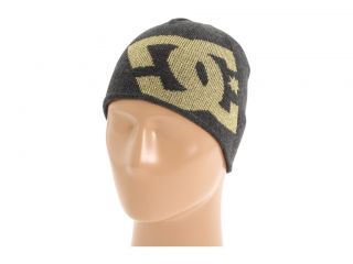 new dc shoes big star beanie cap hat grey gold