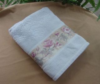 croscill antique rose bath towel