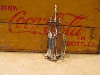 Vintage Hamilton Beach Stand Mixer Stainless Beaters Deluxe Model VTG