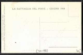 Italian WWI La Battaglia del Piave captured Trench NICE postcard
