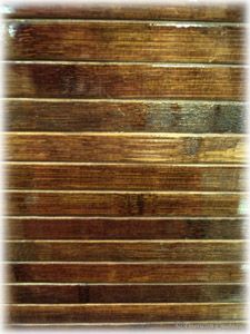   28 x 75 Chocolate Brown Slat Bamboo FLOOR CARPET Area Rug Mat Runner