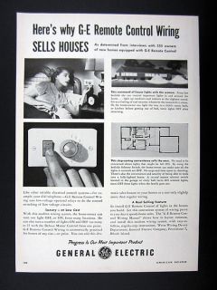 GE General Electric Remote Control Wiring System 1955 Print Ad 
