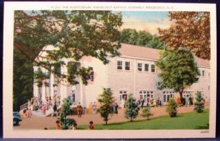 Auditorium Ridgecrest Baptist Assembly North Carolina Old Postcard 