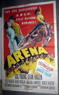   Riding ORIG1953 Movie Poster Tucson AZ Barbara Lawrence 1sheet