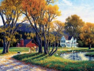 Masterpieces Randy Van Beek Quiet Autumn Days Jigsaw Puzzle   300 pc 