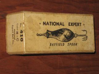 Vintage National Expert Bayfield Bait Co Spoon Lure Box