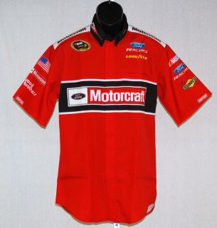 Trevor Bayne Motorcraft Wood Brothers Race Used NASCAR Pit Crew Shirt 