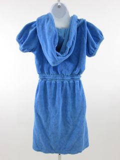 you are bidding on a rebecca beeson blue terry cloth cover up dress in 