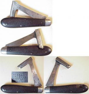 Vintage Unshrpnd Hibbard Spencer Bartlett Timber Scribe Pocket Knife 