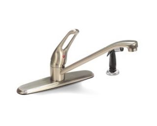 Premier Bayview Kitchen Sink Faucet Single Handle w Side Spray Brushed 