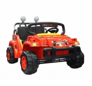 kids battery powered ride on toy 2 seats seater boys girls red jeep 