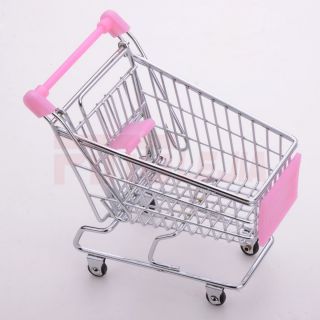 New & Useful Mini Metal Shopping Cart for Home or Office N
