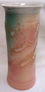 Vase Evans Pottery Southwest Motif 11 5 Sandy Texture Earthy Tones