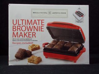 Bella Cucina Artful Food Ultimate Brownie Maker with Recipes All In 