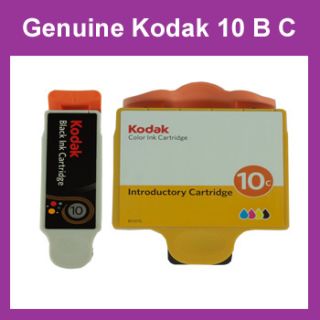 Genuine Kodak 10 Black Cartridge and Introductory Color Cartridge 