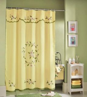 Daisy Flower Bathroom Shower Curtain Polyester Fabric NEW A6766