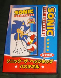 Sonic The Hedgehog 20th RARE Anniversary Bath Towel A