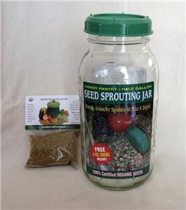 Gallon Seed Sprouting Jar Bean Sprouts Vegetarian