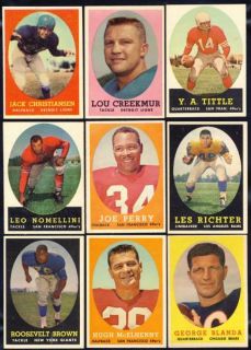 1958 Topps Football Complete Set (132/132) EX/MT+
