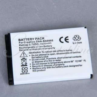 Battery for Creative Zen Micro DAA BA0005  Player