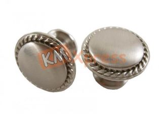 Beaded Brushed Nickel Kitchen Cabinet Pull Knob