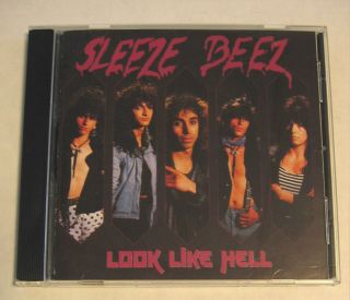 SLEEZE BEEZ Look Like Hell CD MEGARARE DEBUT 1987 RELEASE DUTCH HAIR 