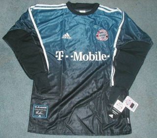 Oliver Kahn Bayern Munich Adidas Goalkeeper Jersey NWT Genuine Sizes s 