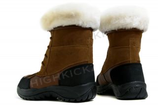 Bearpaw Stowe Hickory Champagne 713M New Mens Winter Fur Snow Boots 