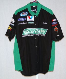 Trevor Bayne Roush Fenway Racing Race Used NASCAR Pit Crew Shirt 