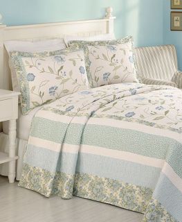 peking rebecca light blue queen bedspread new