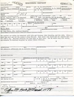 Officer Nick McDonald JFK Arrested Lee Harvey Oswald Signed Autograph 