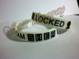 SHERLOCK white bracelet I AM SHERLOCKED Benedict Cumberbatch