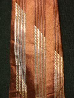 Vintage 1930s 1940s Silk Beau Brummell Brown Tie
