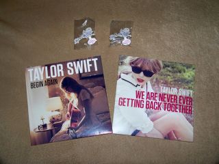    Taylor Swift Red cd singles BEGIN AGAIN WE ARE NEVER EVER Bonuses