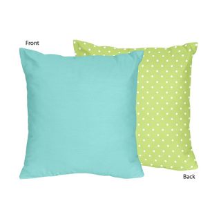   Accent Throw Pillow Sweet JoJo Hooty Owl Turquoise Lime Bedding