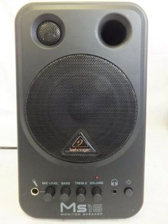 Behringer MS16 Recording Studio Equipment Compact Stereo Speaker 