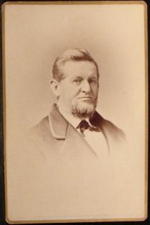 Cabinet Photo Man Chin Beard Name Rev J C Thacher Boston Mass 1880s 