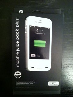 Mophie Juice Pack Plus and Rechargeable Battery Case for iPhone 4 & 4S 