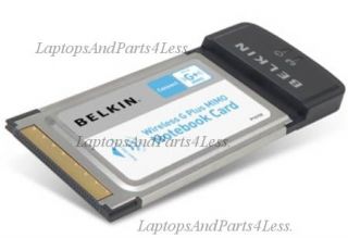 New Belkin Wireless PCMCIA Card 802 11g B Laptop WiFi