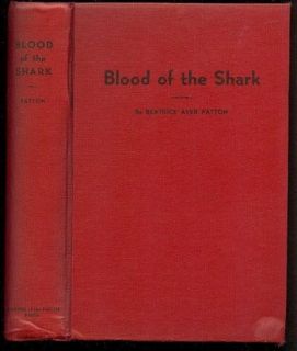 Blood of The Shark Beatrice Patton RARE 1st Edn Book w DJ Hawaii 