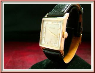   Mens LONGINES WITTNAUER Bellaire Gold Watch 10k gf Vintage Beauty