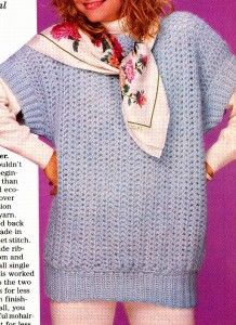 03C Crochet Pattern for Lady Teen Pullover Sweater Beginner