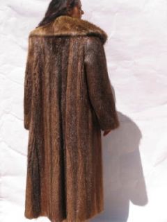 Outstanding Natural Beaver Fur Coat Furs Size12 3894