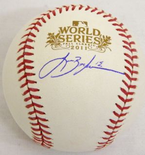 Cardinals Lance Berkman Signed 2011 World Series Baseball Schwartz 