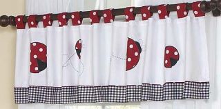 JoJo Red White Ladybug Baby Girl Crib Bedding 9P Set