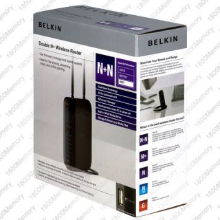 Belkin Double N N Wireless Router USB Storage Dual Band
