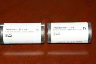 Grover Cleveland 2nd Term 2012 Presidential Dollar P D rolls READY 2 
